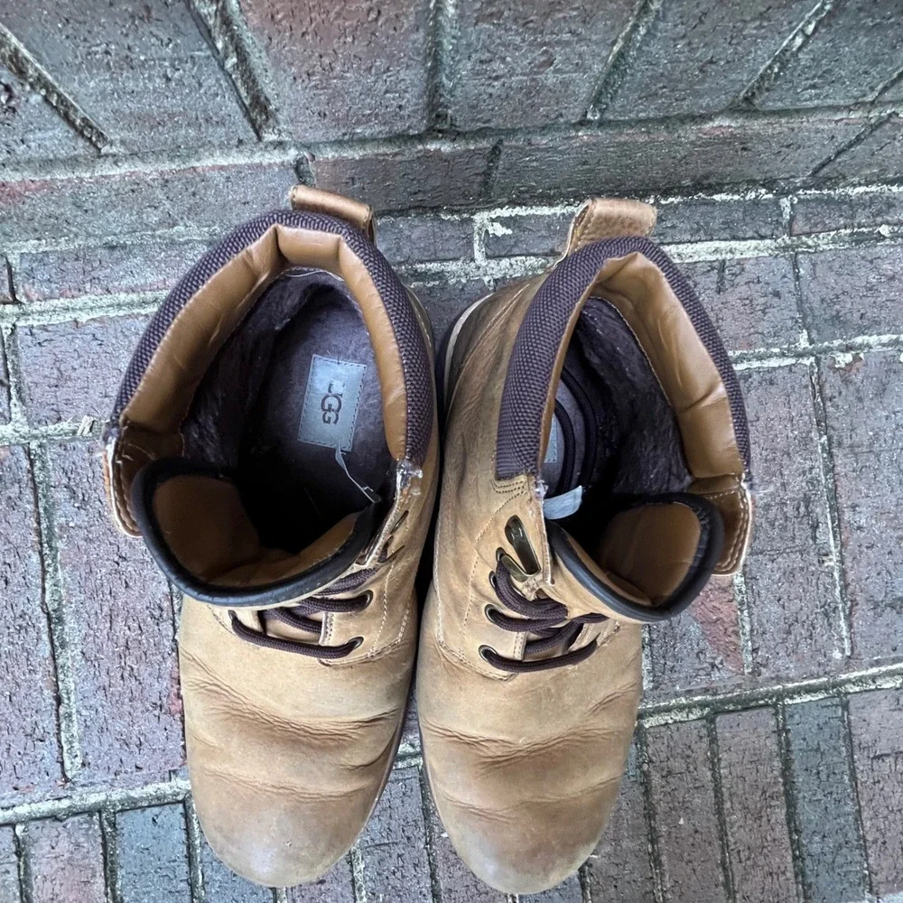 UGG Waterproof Leather Boots – Brown – Men's Size 11‎